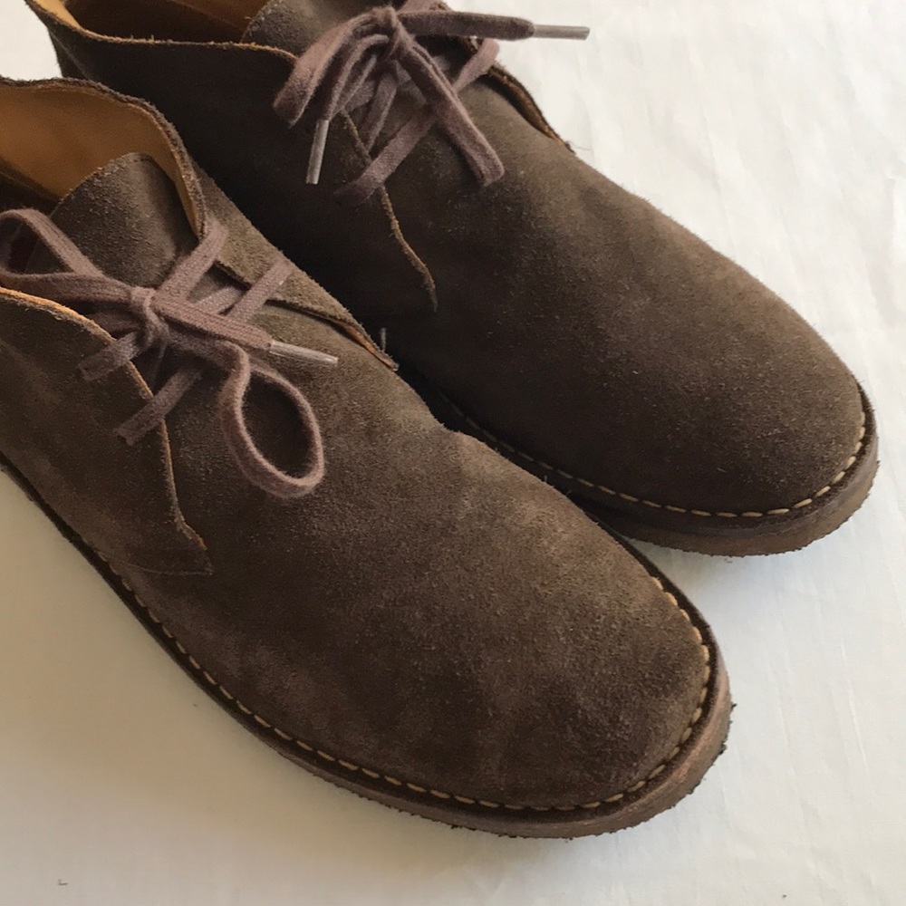 PETER MILLAR Sz 9.5 Brwn Suede Desert Chukka Boots